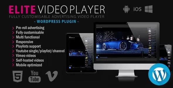 Elite Video Player | 支持WordPress视频保护的高端视频播放器插件[6.8.1]